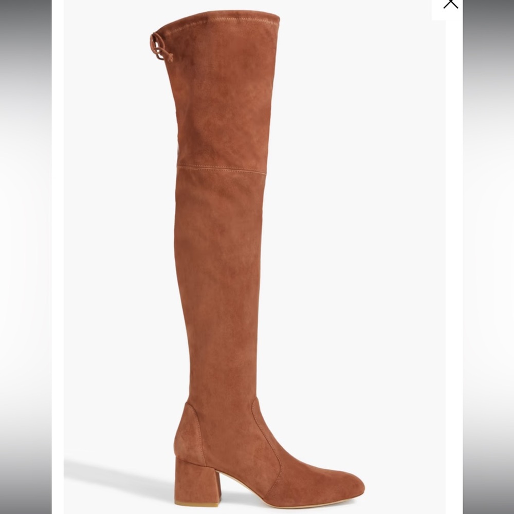 STUART WEITZMAN Flareland suede over-the-knee boots